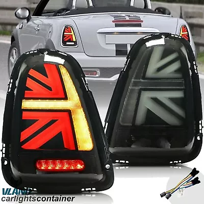 VLAND SMOKED LED Tail Lights For 2007-13 Mini Cooper R56 R57 R58 R59 Rear Lamps • $139.99