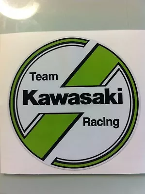 Kawasaki Vintage Round Decal 4 3/8   Tecate KX KLR 250 200 125 500 KZ900 KDX • $8.03