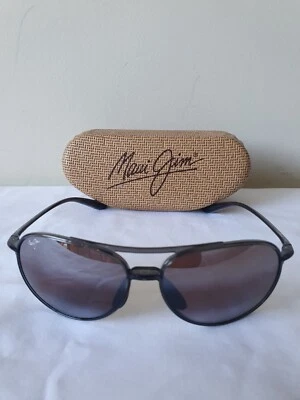 $169 • Buy Maui Jim Mj Sport Mj438-11 Alelele Bridge Polarised Aviator 60-16-140 Sunglasses