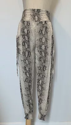 CAROLINE MORGAN Women's PANTS Size 8 - (NWT) Animal Print BOHO Hippie • $24.95