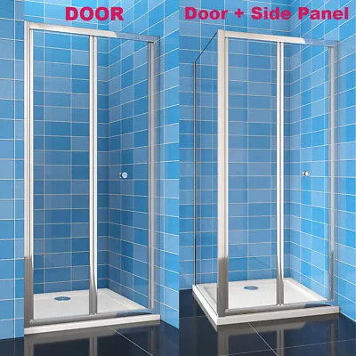 700/760/800/860/900/1000mm Framed Bifold Shower Door Enclosure With Tray Waste • £87