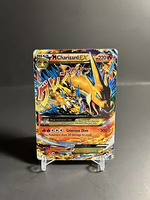 Pokémon TCG M Charizard EX 13/106 Flashfire Ultra Rare Holo Damaged • $11