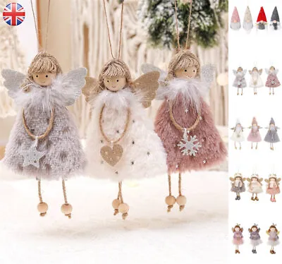 Christmas Dolls Pendant Xmas Tree Hanging Plush Home Decor Party Ornaments Gift • £3.53