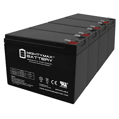 Mighty Max 12V 10AH SLA Battery Replaces Razor Bella Betty Daisy Vapor - 4 Pack • $89.99