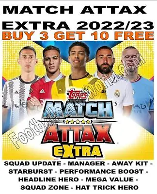 £0.99 • Buy Match Attax Extra 2022/23 22/23 Base Cards  - Update/ Managers/ Mega/ Starburst