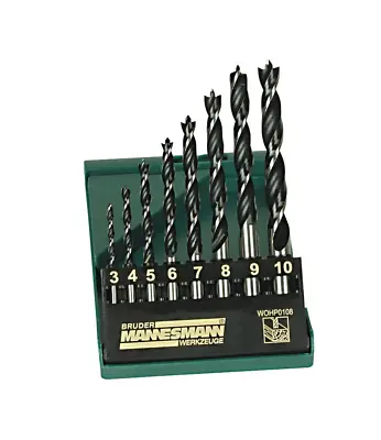 Mannesmann Professional Wood Drill Set In Plastic Box 8 Pieces • £22.27