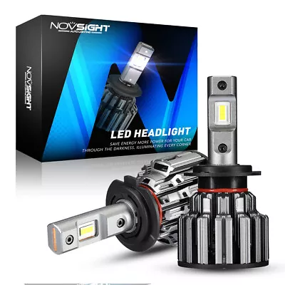 NOVSIGHT H7 LED Headlight Bulbs Replace HID Halogen 15000LM 6000K White Globes • $48.99