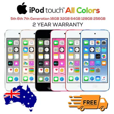 Apple IPod Touch 7th/ 6th/ 5th Generation 16/32/64/128GB/256GB Colors Sealed Box • $39.99