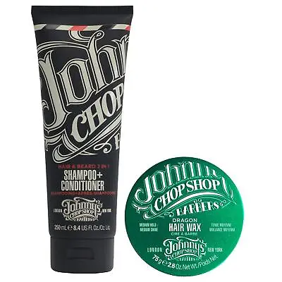 Hair + Beard Shampoo + Mens Hair Wax DEAL Bby Johnny's Chop Shop  • £12.95