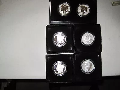 2023 Morgan AND Peace Silver Dollars Complete Set Of 6 Coins With COA & OGP • $575