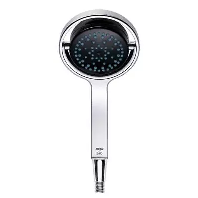 Mira 360m 4 Spray Swivel Shower Head NEW Chrome/Black - 1688.201 (1.1688.201.1) • £86.99