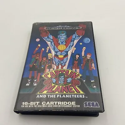 Captain Planet For The SEGA Mega Drive/Genesis - Without Manual 1992 - Tested • $38