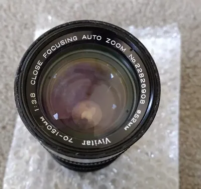 Vivitar Close Focusing Auto Zoom Lens 70-150mm F:3.8 Great Cond P/K. • $13.99