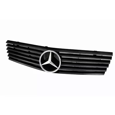 New For Mercedes R129 SL Class 1990-2002 Sport Grille (With Benz Logo) - Black • $329.90