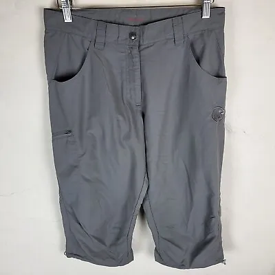 Mammut Mens UK30 3/4 Length Hiking Trousers Pants Grey Outdoors Trekking • £29.99