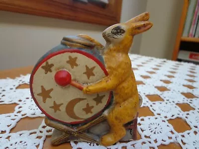 $150 • Buy Vaillancourt FolkArt Gorham Chalkware Bunny With Drum Item#: VFA-2 - 1987