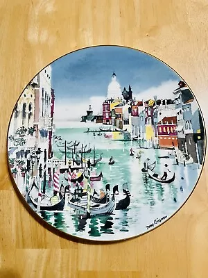 Vintage 1977 ROYAL DOULTON England Grand Canal Venice Plate Dong Kingman • $6