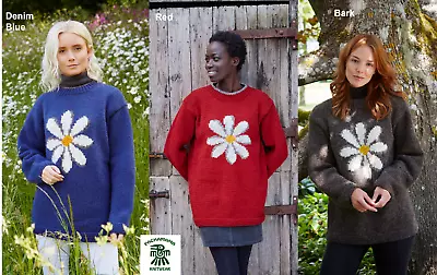 Pachamama Hand Knitted 100% Wool Jumper Sweater - Daisy - BNWT • £90