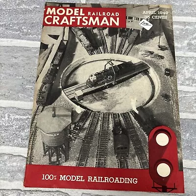 Vintage Model Railroad Craftsman Magazine April 1949 Model Trains • $7.49