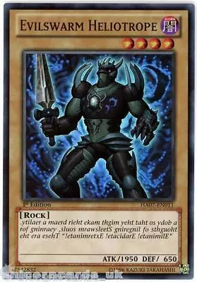 HA07-EN011 Evilswarm Heliotrope Super Rare 1st Edition Mint YuGiOh Card • $1.23