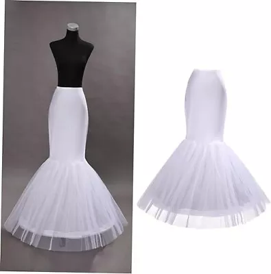 Womens Mermaid Dress Petticoat Mermaid For Slip Bridal Gown Fishtail M-L • $33.95