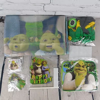 Shrek Birthday Party Supply Decoration Set Banners Balloons Toppers Stickers • $29.97