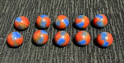 Marble King Spiderman Vintage Marbles Lot Of Ten All Approximately 0.591”/ 9/16” • $10