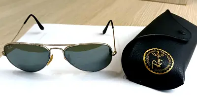 $62.50 • Buy Ray-Ban Sunglasses Large Metal Aviator RB3025 Mirrored With Case Lightly Scratch