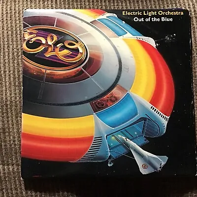 Electric Light Orchestra Out Of The Blue 1977 2-lp Set Jet Print Vintage Vinyl  • $59.99