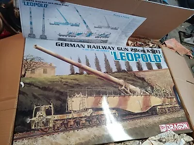 German Railroad Gun 280mm  LEOPOLD  - Built 1/35 • $275