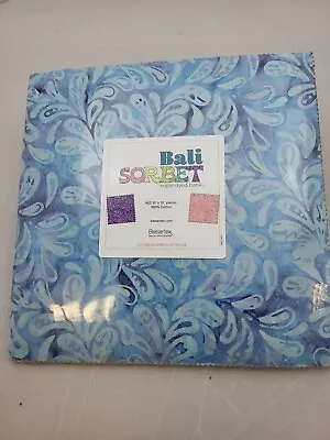 Benartex Indonesian Batik Sorbet Layer Cake -  42 Sqs 10  X 10   100% Cotton • £34.50