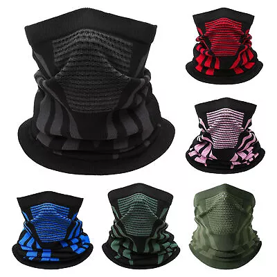 Balaclava Neck Gaiter Tube Scarf Snood Face Mask Thick Windproof Face Cover • $12.04
