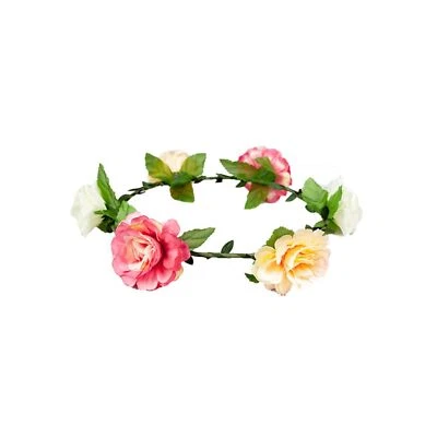£3.89 • Buy Wicked Rose Headband Flower Power 60's 1960s Adults Fancy Dress New