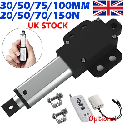 50N 30mm 50mm 100mm 150mm Micro Mini Linear Actuator Stroke Fast Speed DC 12V • £26.72