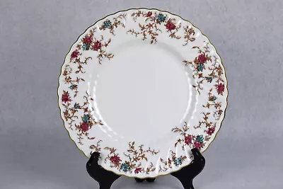 Minton Ancestral Dinner Plate 10 1/2  England Wreath Backstamp  (JW10701WH) • $25