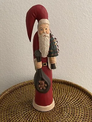 Midwest Importers Of Cannon Falls Vintage Wooden Santa Claus St. Nicholas • $39.98