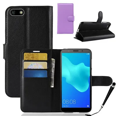 HQ Wallet Money Card Leather Case Cover For Huawei Y5 2018 + Stylus  • $5.99