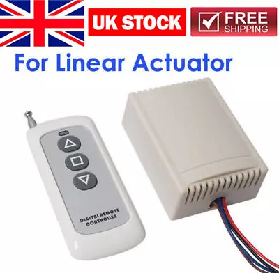 DC 12V 24V Electric Linear Actuator Controller Wireless Remote Control Receiver • £17.38