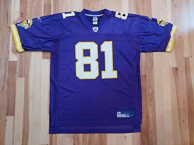 Reebok Minnesota Vikings Nate Burleson #81 NFL Football Jersey Men's Size XL • $44.99