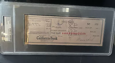 Mae West Signed Vintage Check - Psa Authentic- 1937 🔥🔥🔥 • $199.99