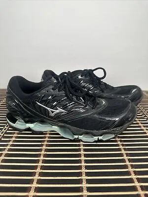 Mizuno Wave Prophecy 8 Women Size 8 Black Mesh Lace Up Athletic Running Shoes • $76.50