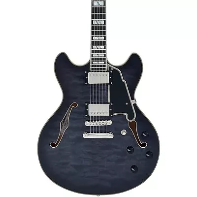 D'Angelico LE Excel DC XT Semi-Hollow Guitar Stopar Charcoal Burst 1978863771 RF • $1439.99