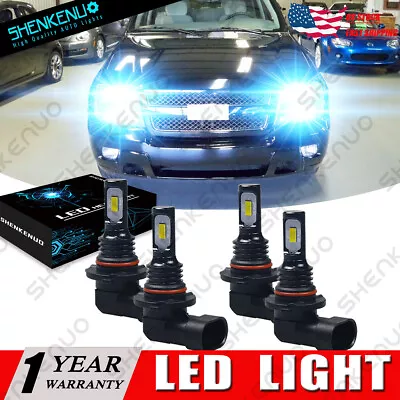 For Chevy Trailblazer 2002-2009 4X Combo 8000K High&Low LED Headlight Bulbs Set • $25.19