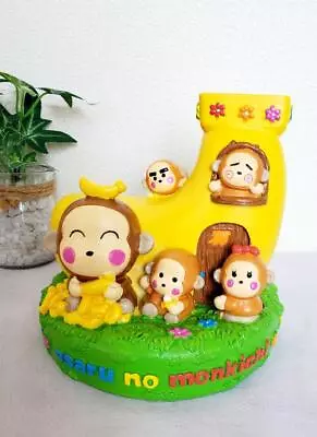 Sanrio Curious Monkichi Piggy Bank Banana House Retro Japan FE • $111.94