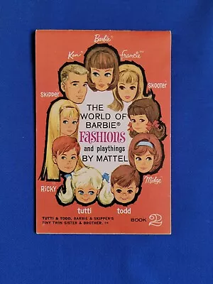 Vintage Barbie The World Of Barbie Fashions And Playthings Booklet Red Book 2 • $29.50