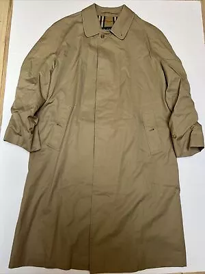 VTG Vintage Burberrys' Mens Long Sleeve Tan Trench Coat Jacket Size 40R • $109
