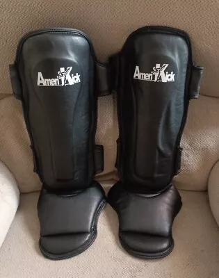 Shin Instep Protectors Guards Pads Kick Boxing MMA Muay Thai Size S.        /143 • $15