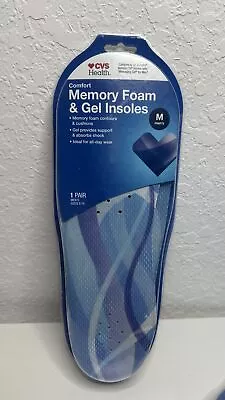Cvs Men's Size  M 14 Comfort Memory Foam & Gel Insoles 1 Pair  - New • $14.99