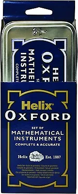 £5.19 • Buy Helix Oxford Maths Set Of 9 Mathematical Metal Geometry Compass Eraser Pencil UK