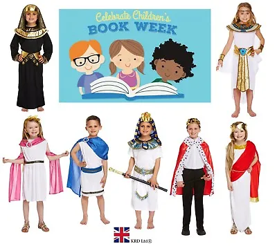 £9.99 • Buy EGYPTIAN BOOK WEEK COSTUMES Ancient Historic Fancy Dress Kids Child Outfit UK